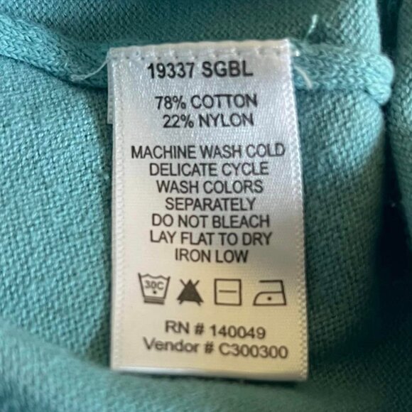 Size Small Women's Chadwicks Flared Blue Sweater - Picture 2 of 6